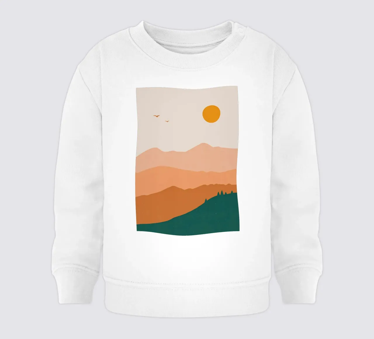 Paesaggio Giornata minimalista felpa neonato da Bartosz Powalka