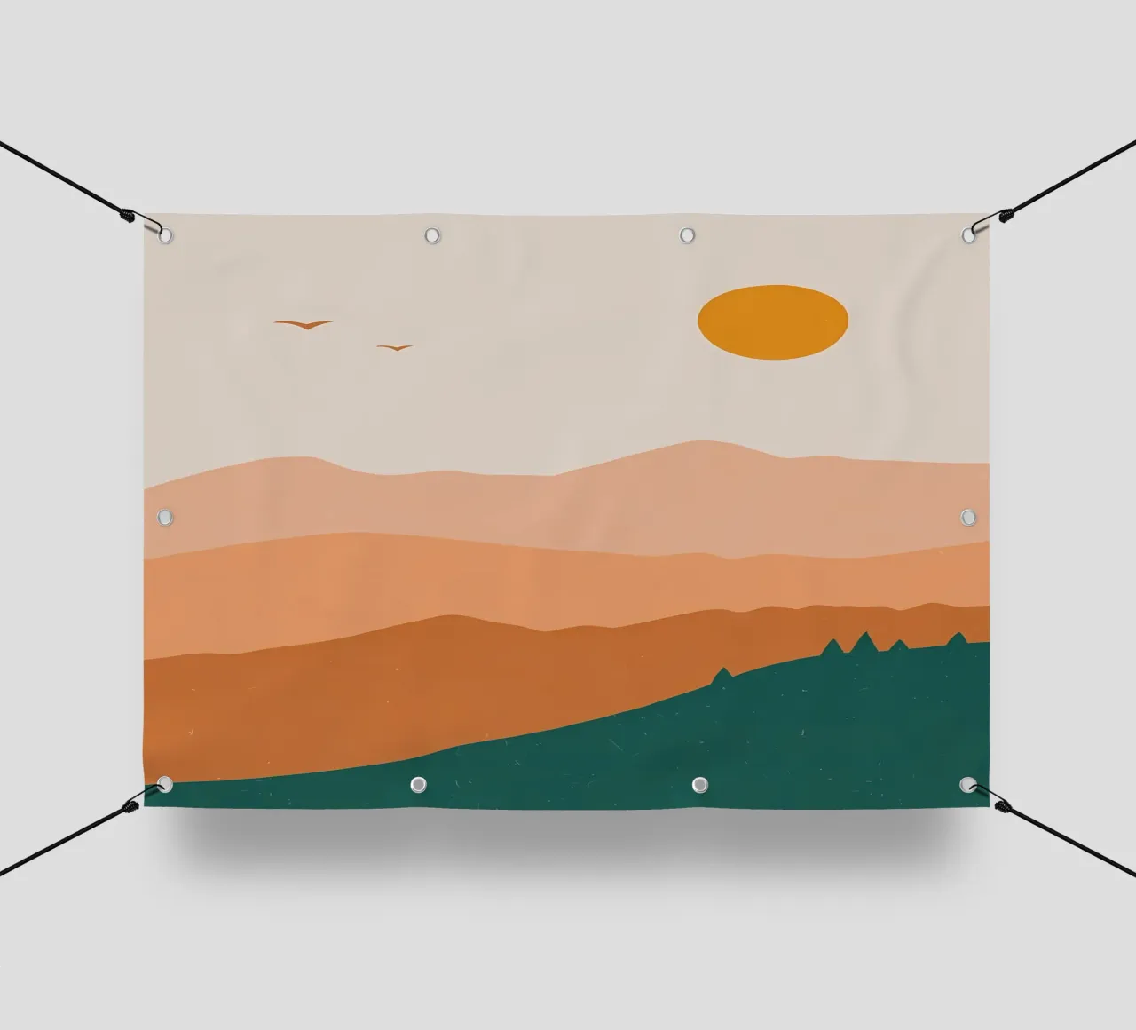 Paesaggio Giornata minimalista telo in pvc da Bartosz Powalka