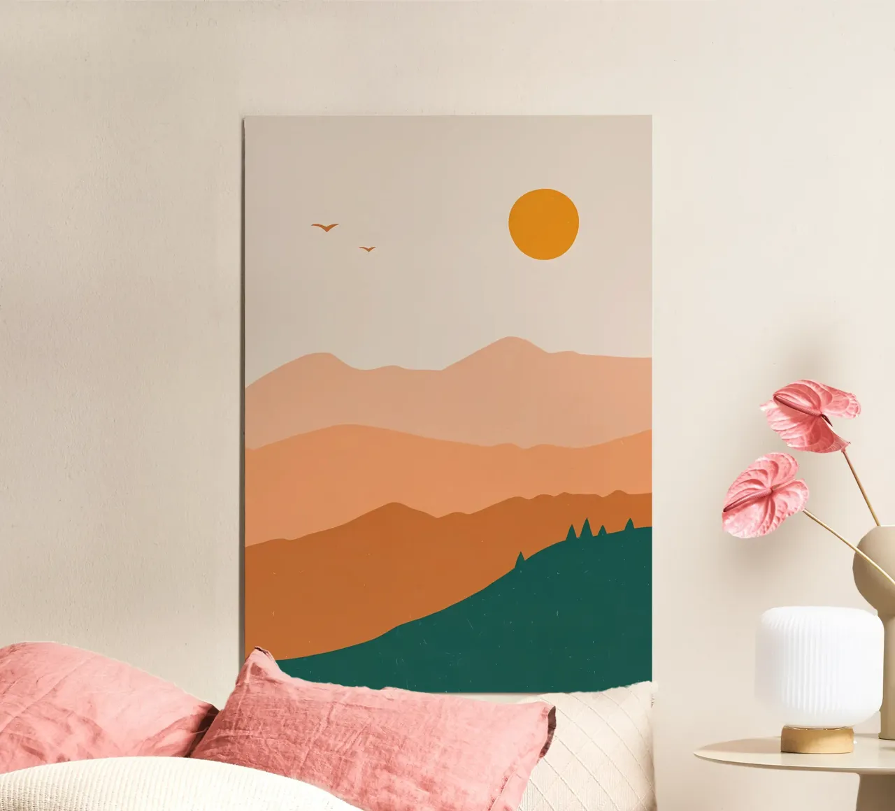 Paesaggio Giornata minimalista carta hahnemühle da Bartosz Powalka