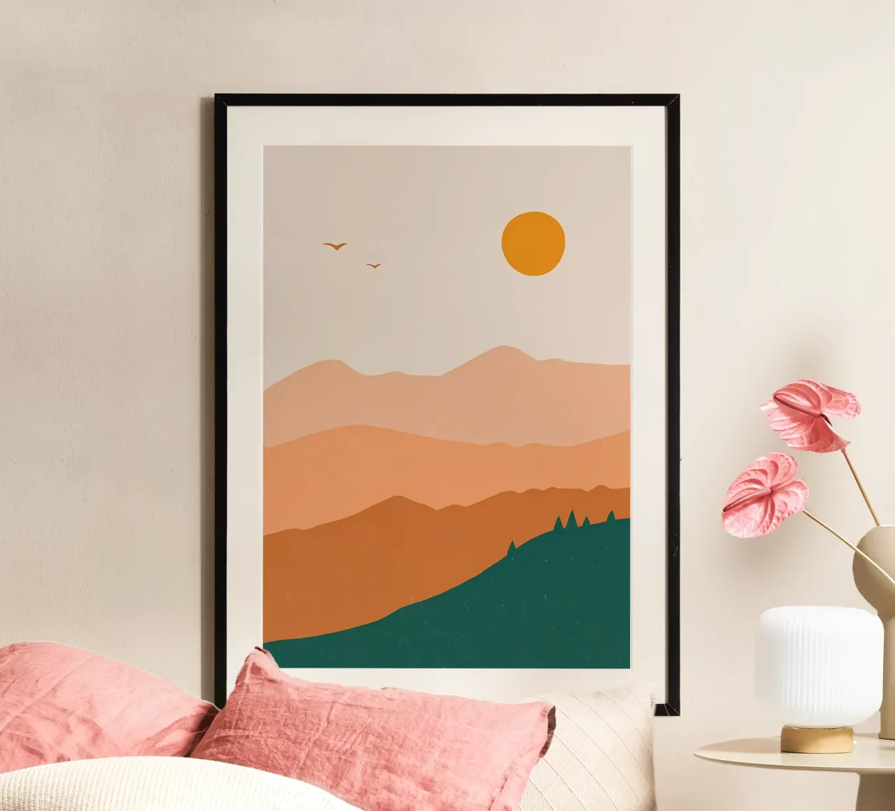 Paesaggio Giornata minimalista carta hahnemühle da Bartosz Powalka