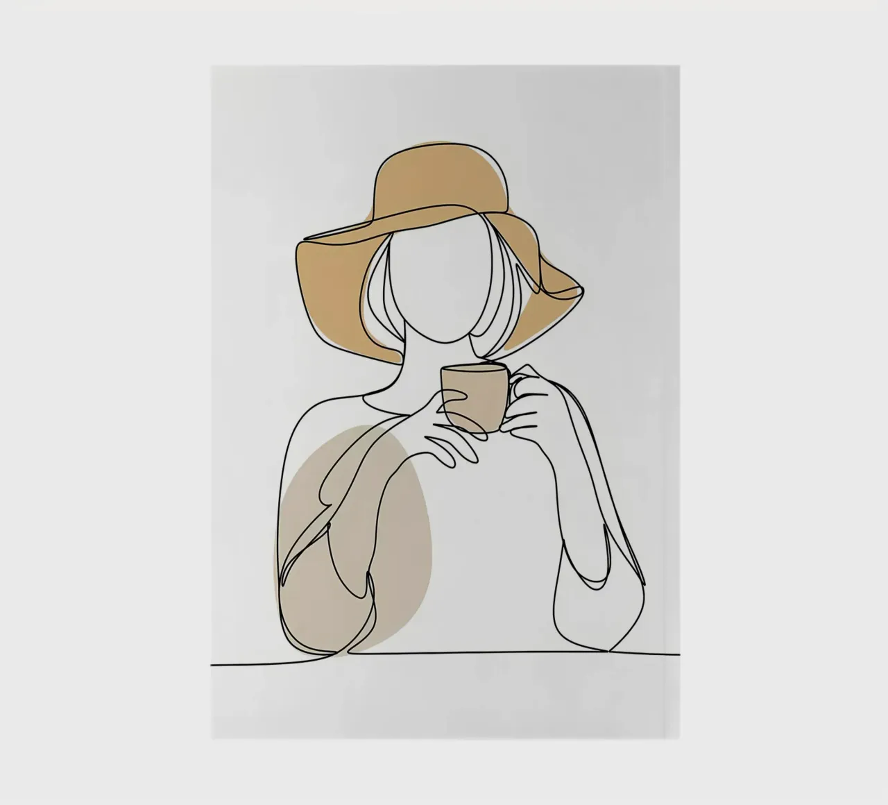 Coffee line art notebook by Aiden Garcia