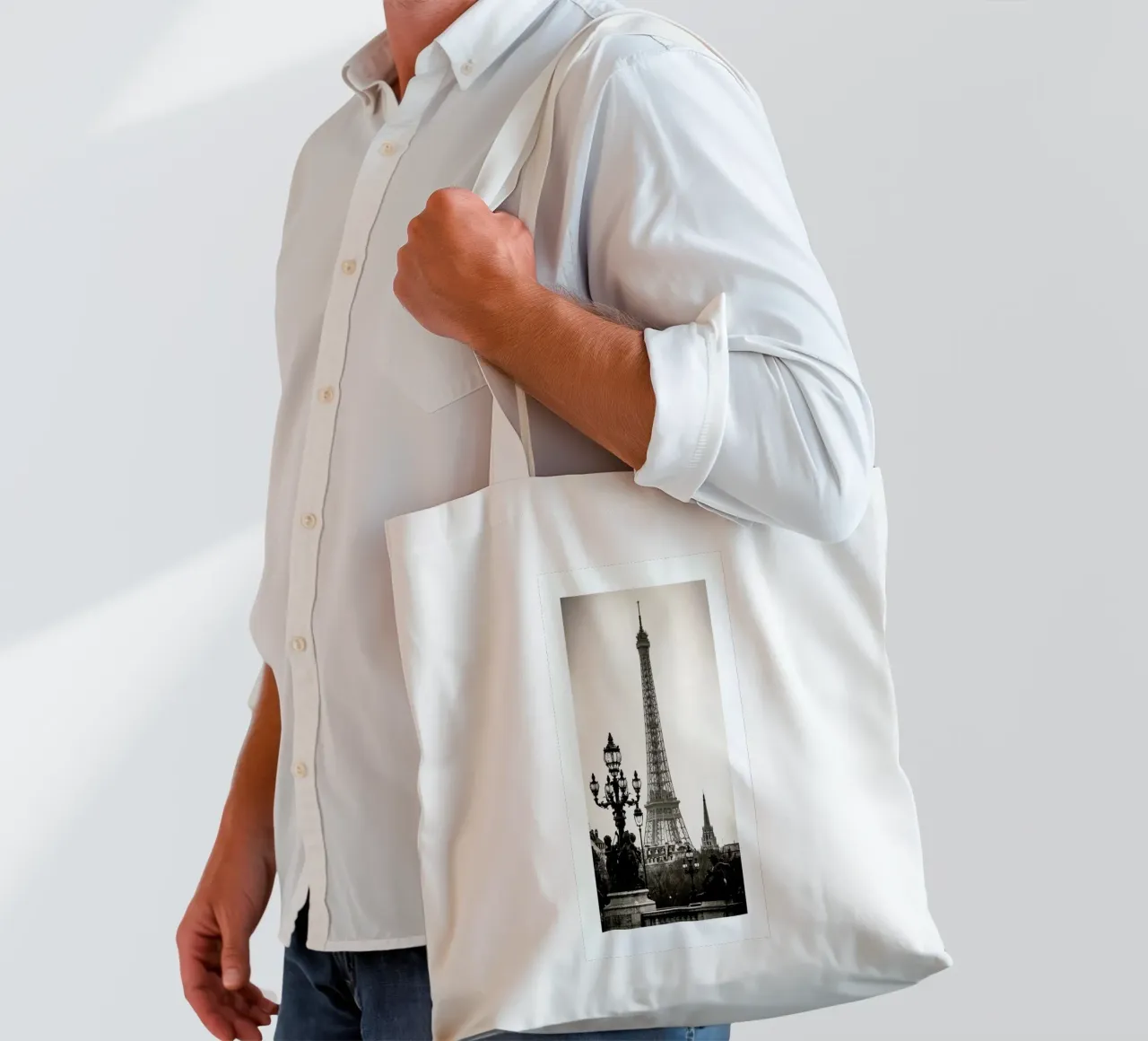 Eiffel Tower borsa in juta da METROPOLIS