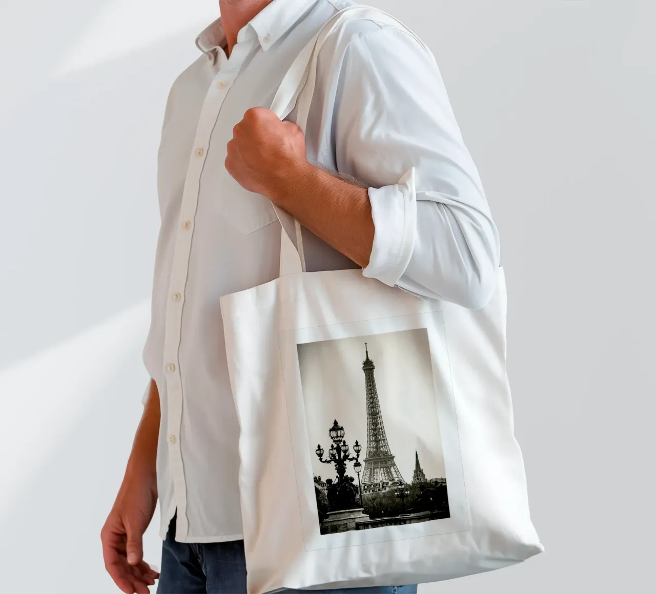 Eiffel Tower borsa in juta da METROPOLIS