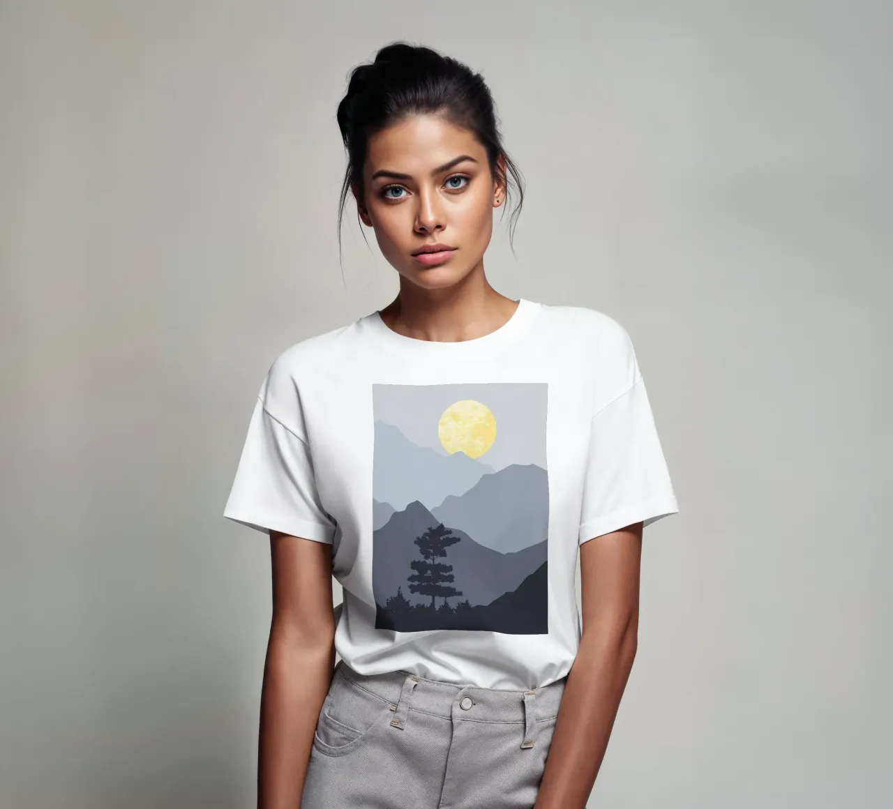Mountain layer and forest t-shirt by Bartosz Powalka