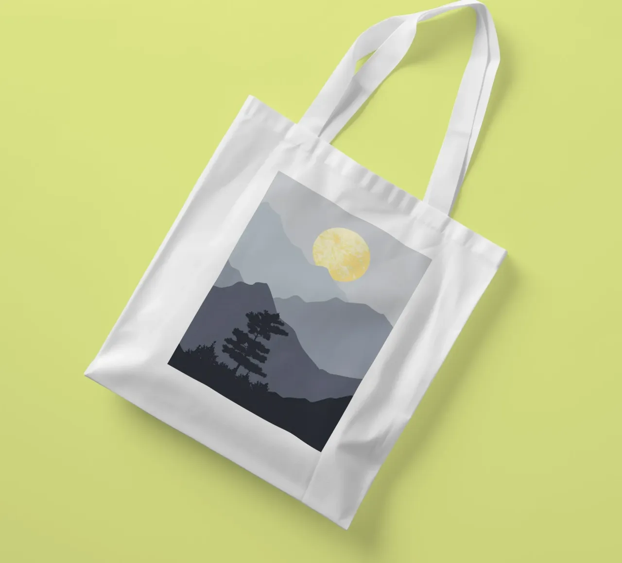 Mountain layer and forest tote bag by Bartosz Powalka