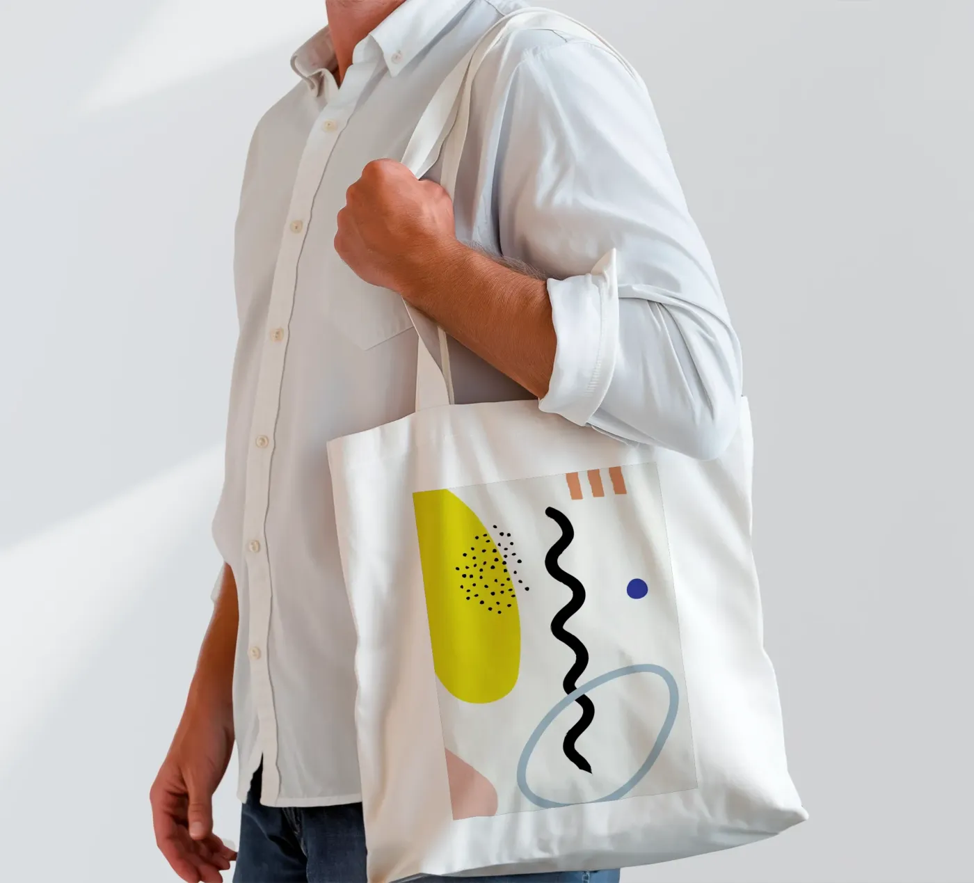 Vertical Waves tote bag by Studio One