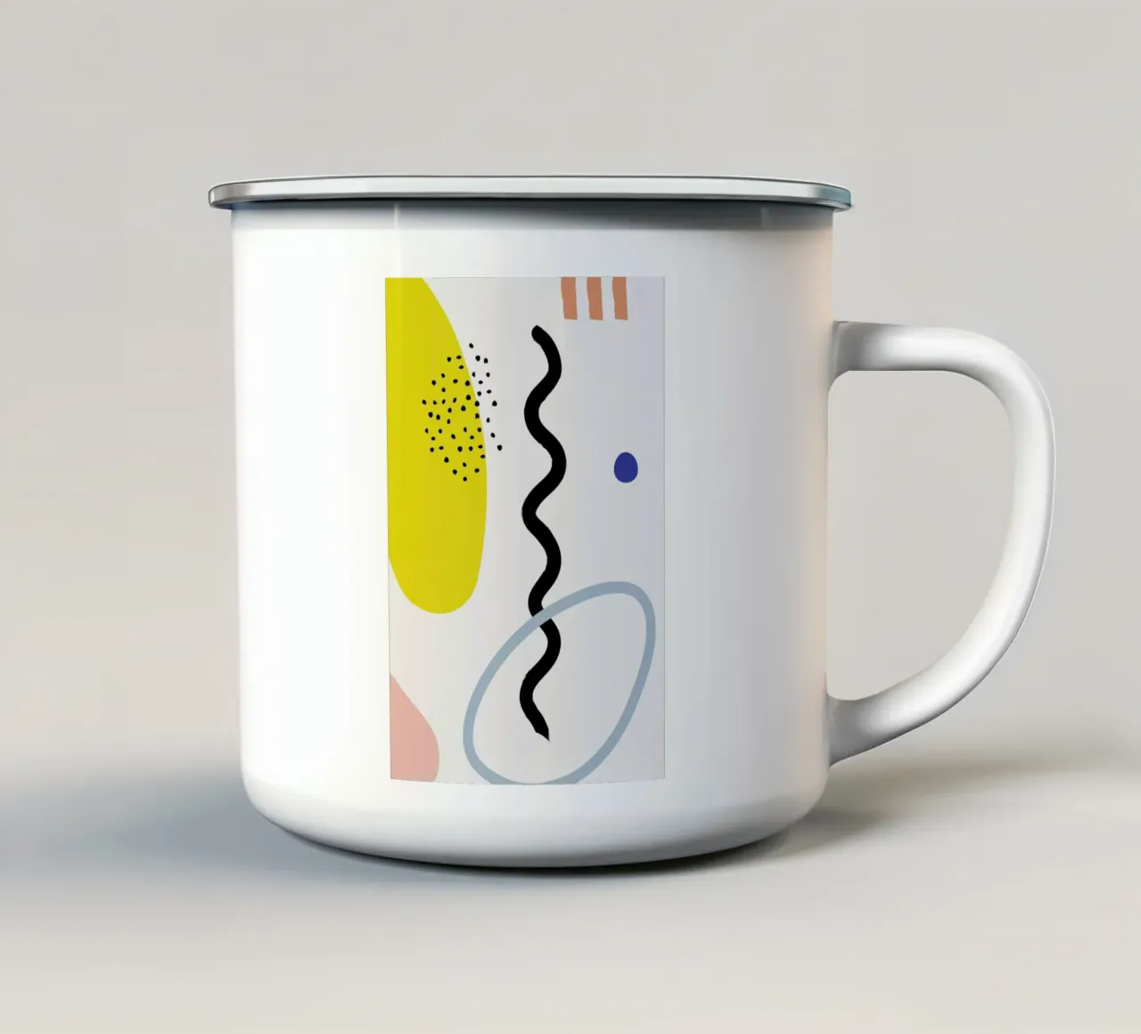Vertical Waves tazza in smalto da Studio One