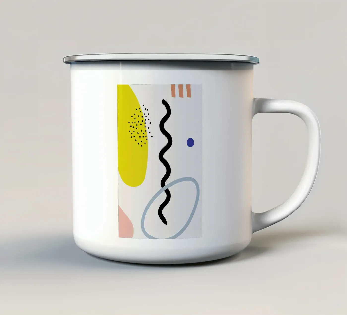 Vertical Waves enamel mug by Studio One