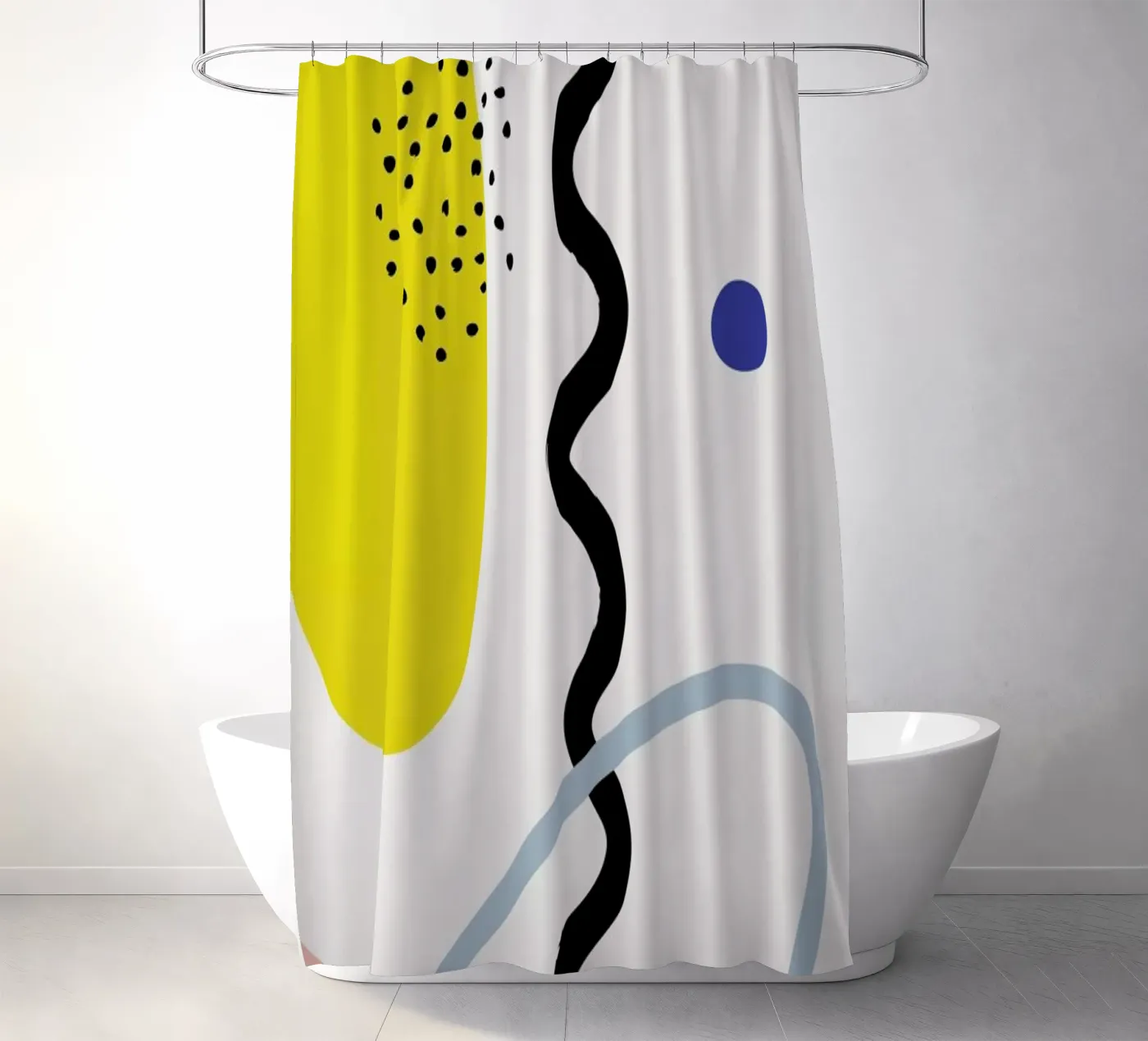 Vertical Waves Duschvorhang von Studio One