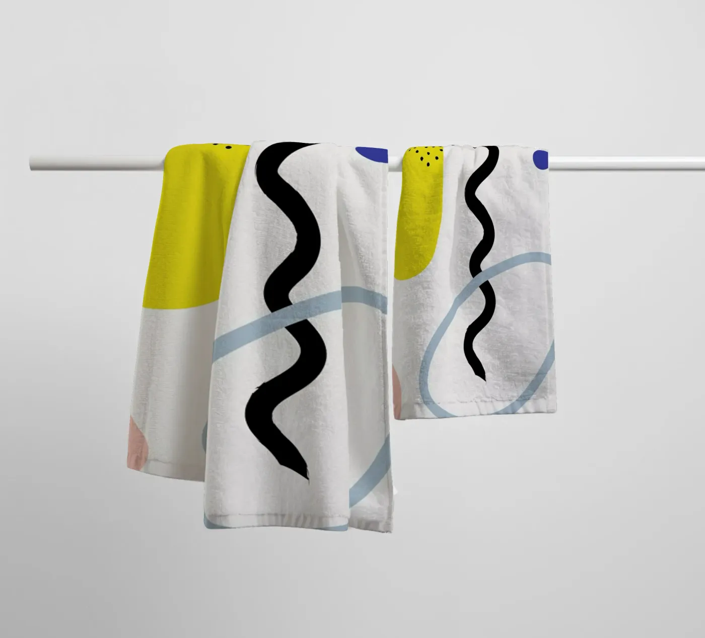 Vertical Waves badhanddoek van Studio One