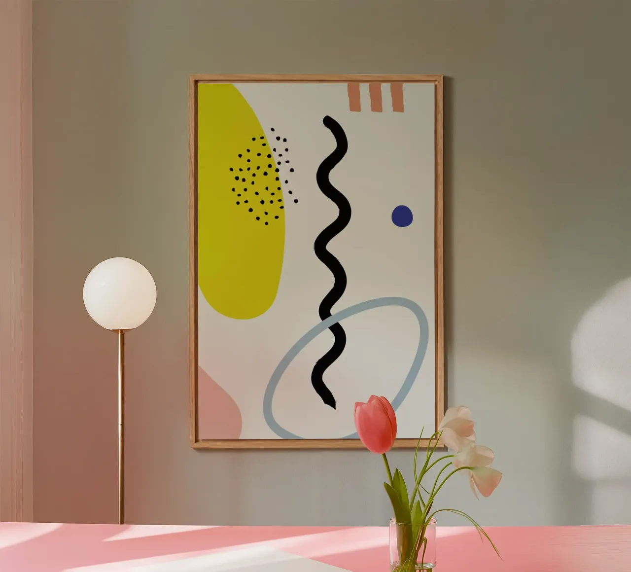 Vertical Waves Alu-Dibond von Studio One