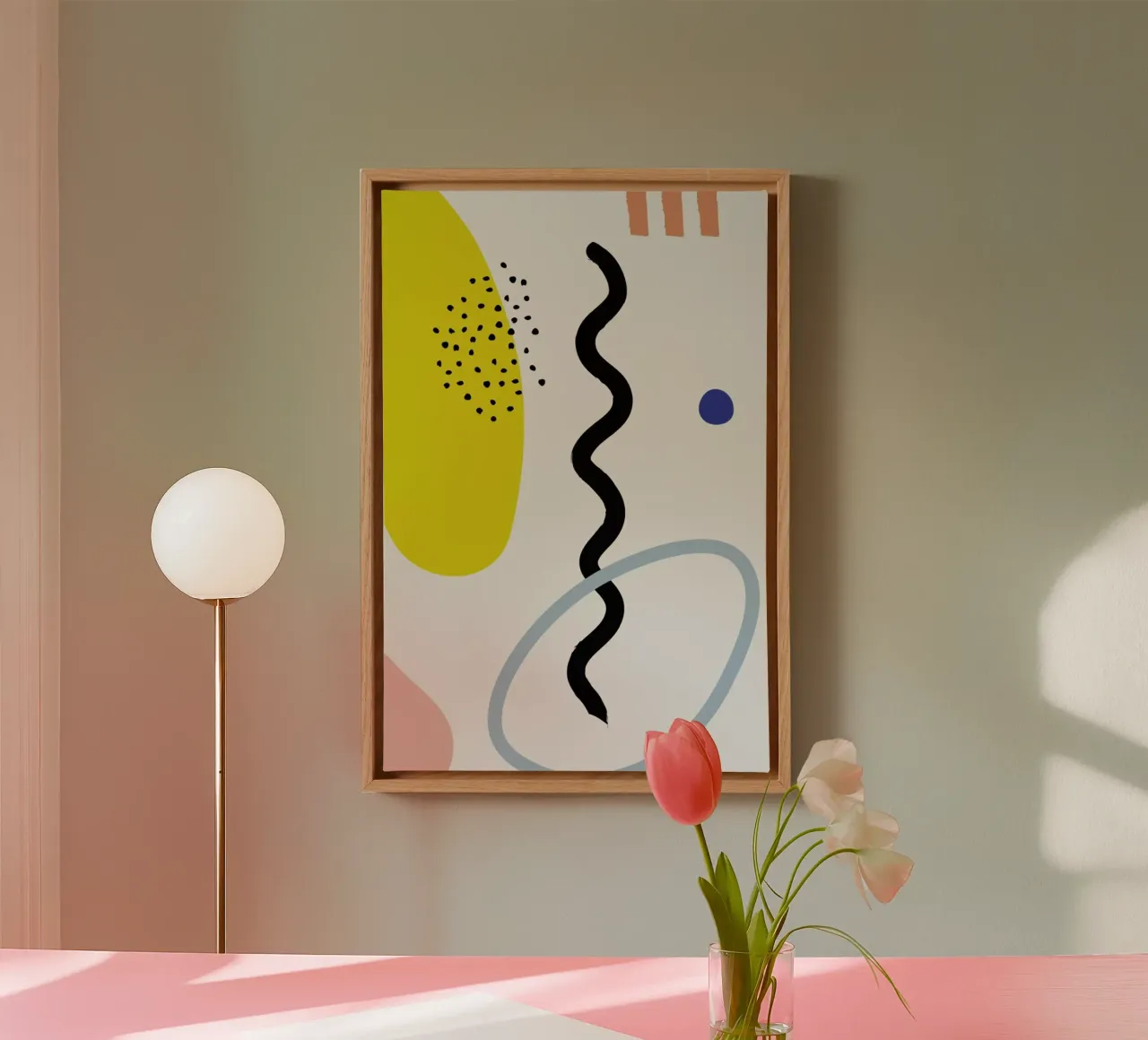 Vertical Waves canvas by Studio One