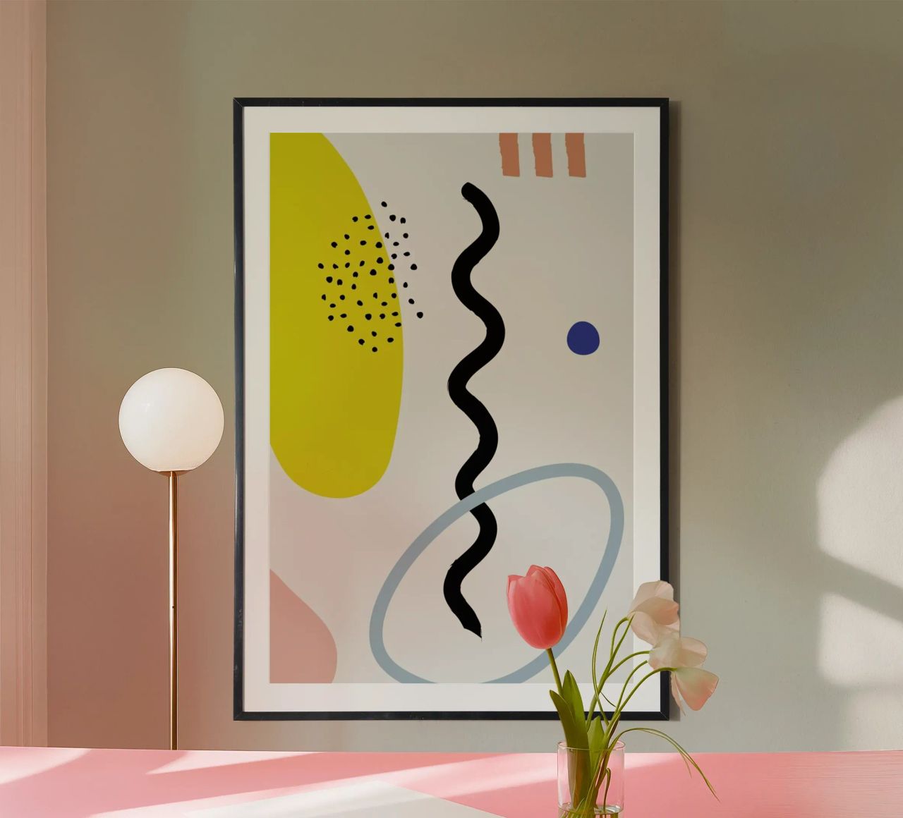 Vertical Waves poster by Studio One