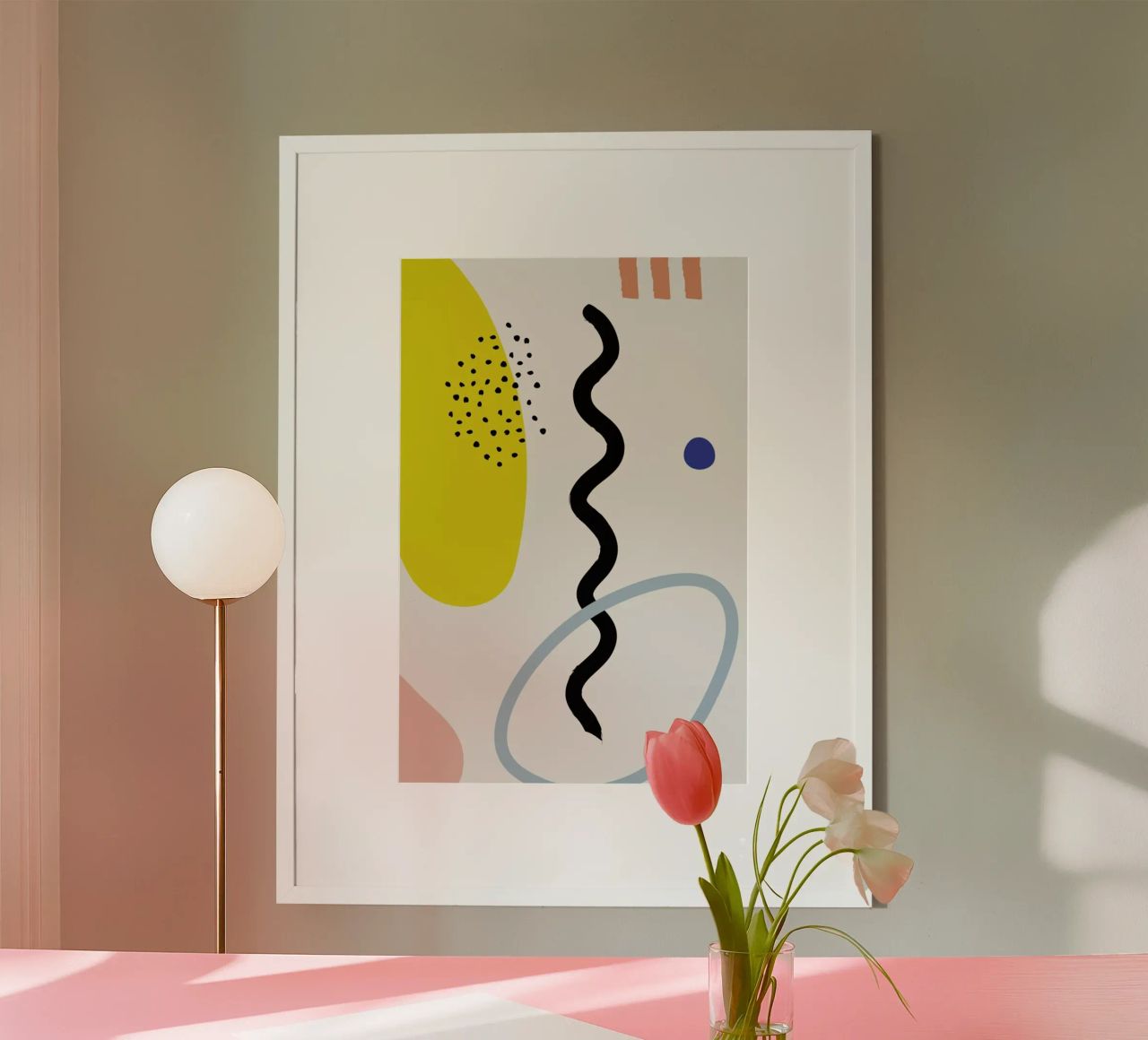 Vertical Waves poster by Studio One