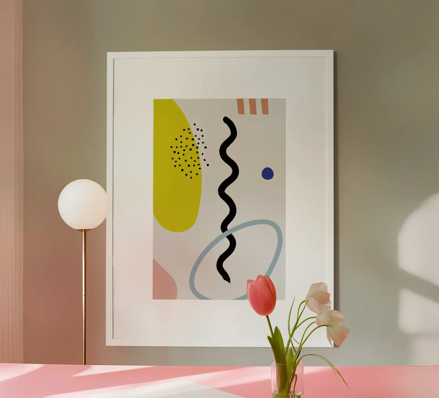 Vertical Waves poster van Studio One