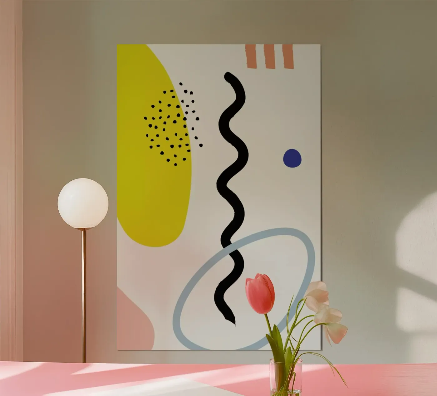 Vertical Waves poster van Studio One