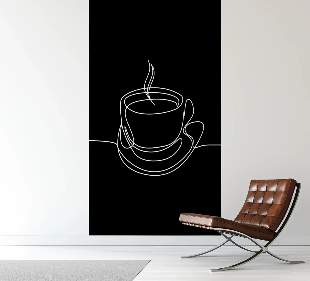 One Line Art Coffee papier peint photo de Aiden Garcia