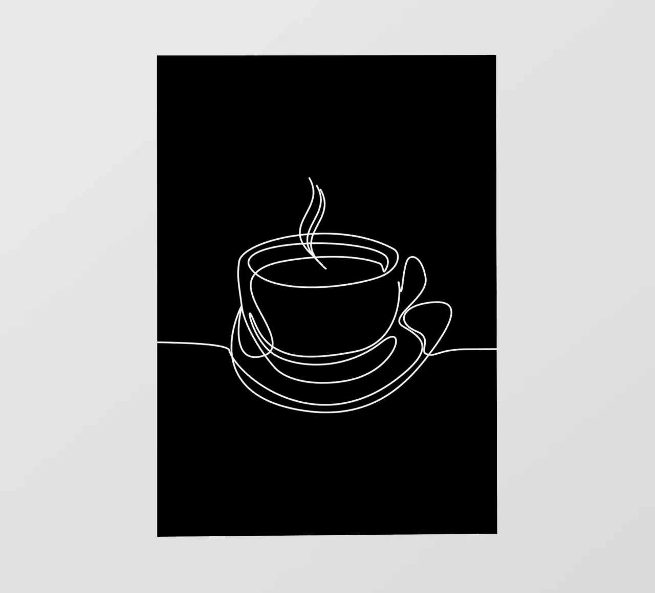 One Line Art Coffee papier peint photo de Aiden Garcia