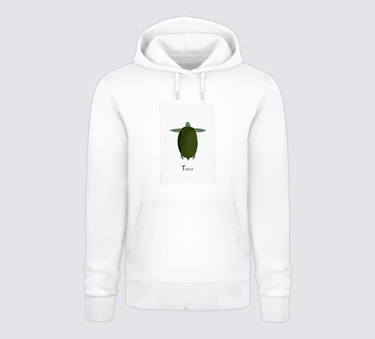 T for Turtle felpa con cappuccio da Little Flourishes