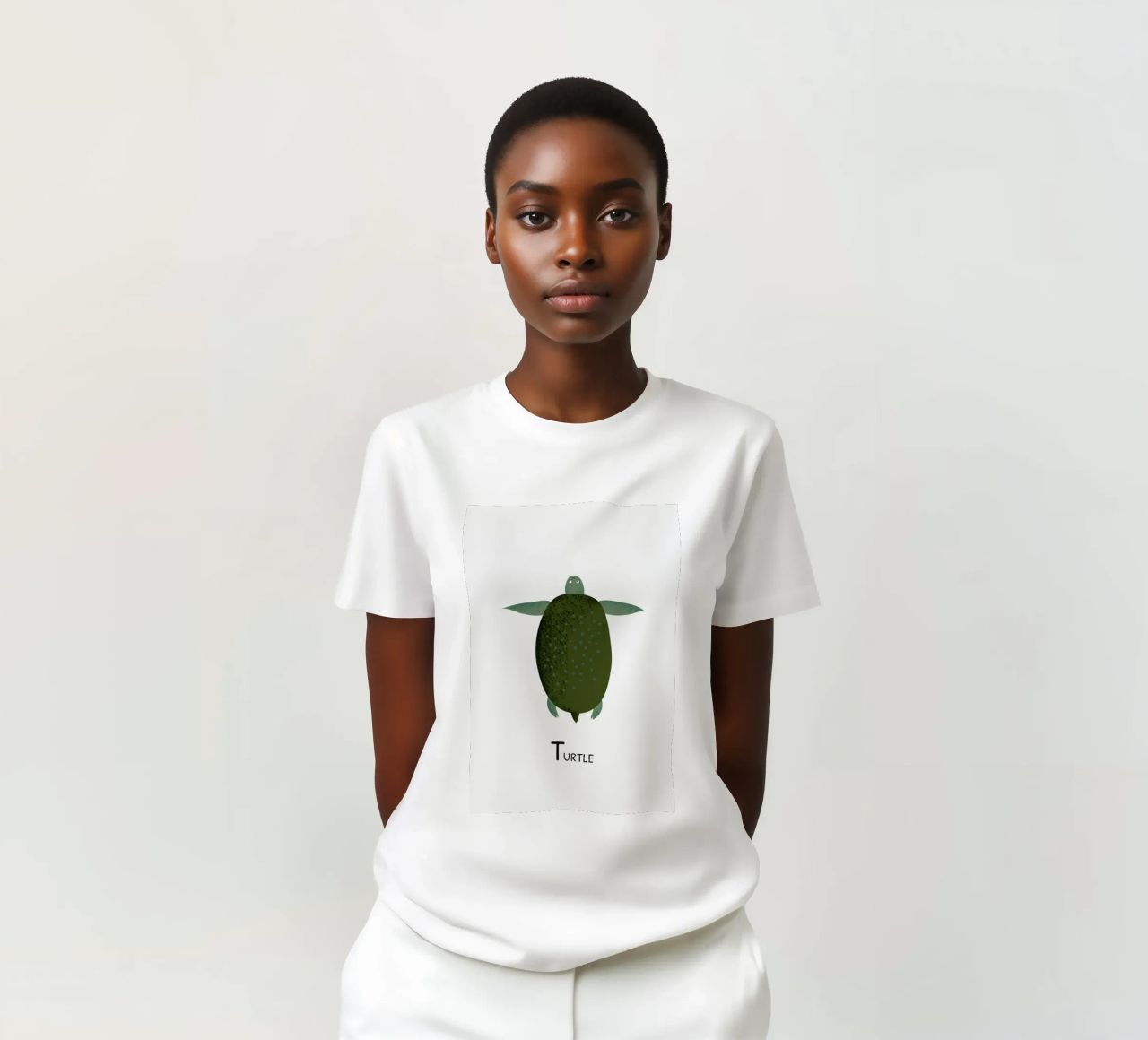 T for Turtle t-shirt da Little Flourishes