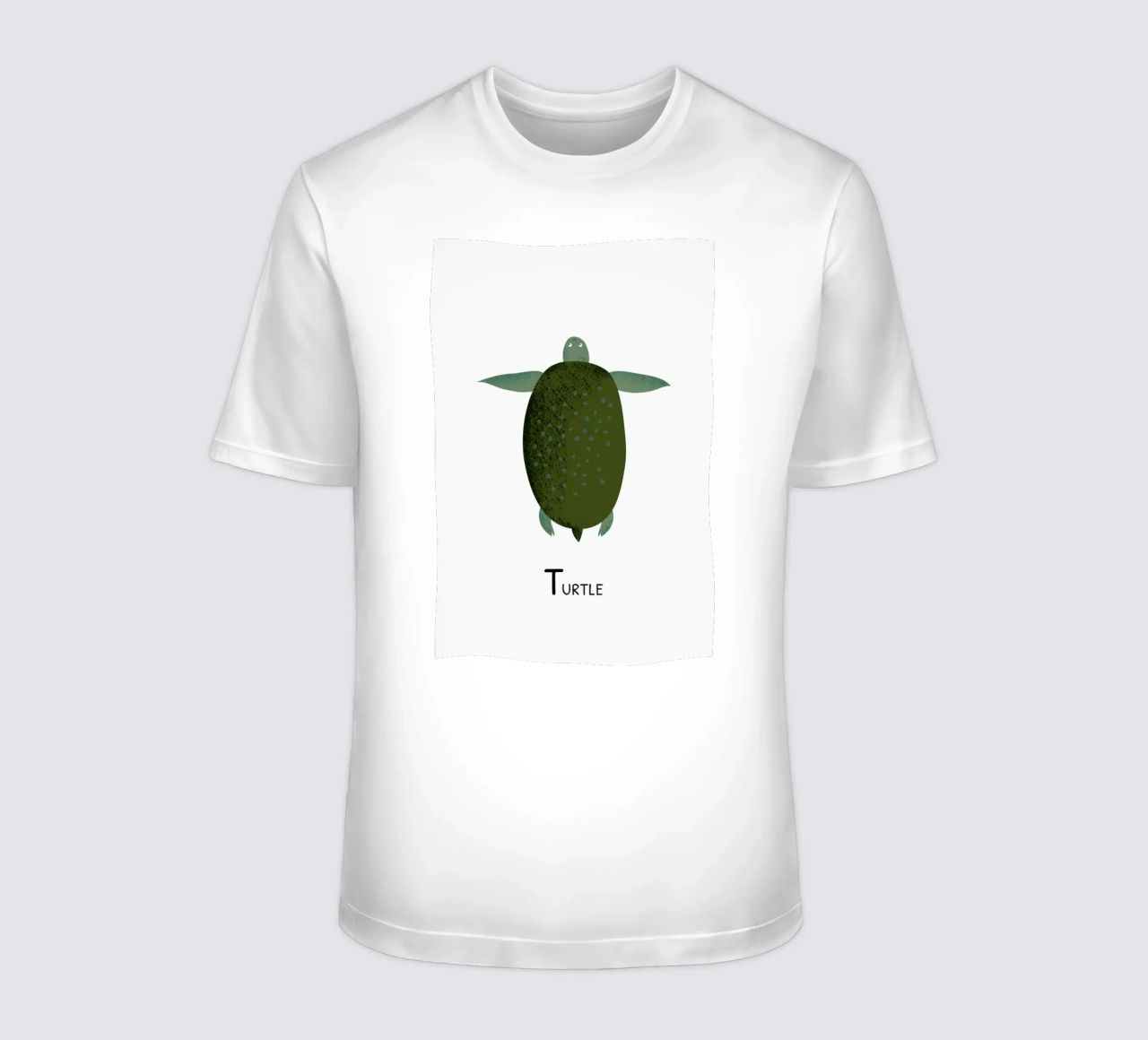 T for Turtle t-shirt da Little Flourishes