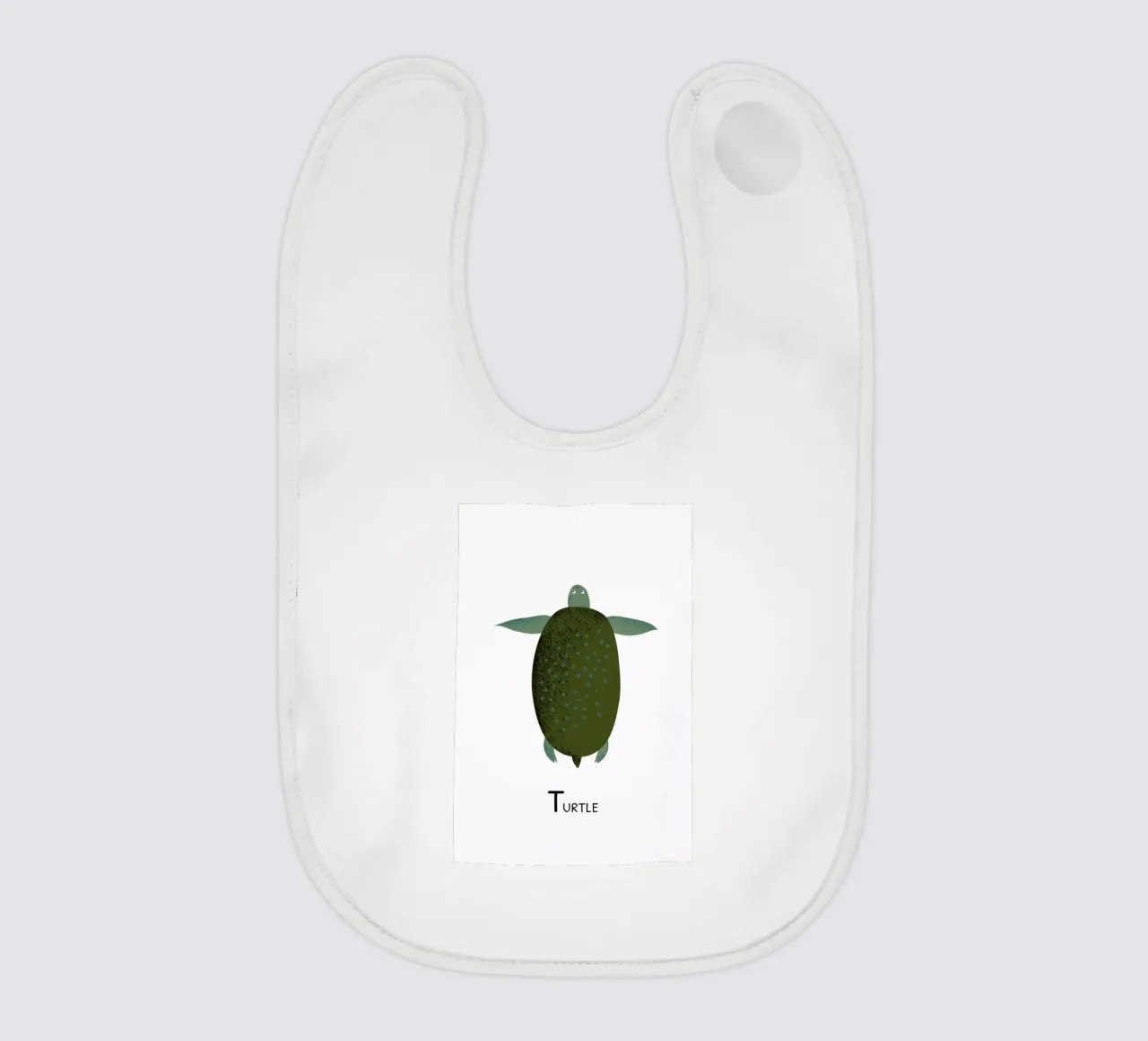 T for Turtle bavaglino da Little Flourishes