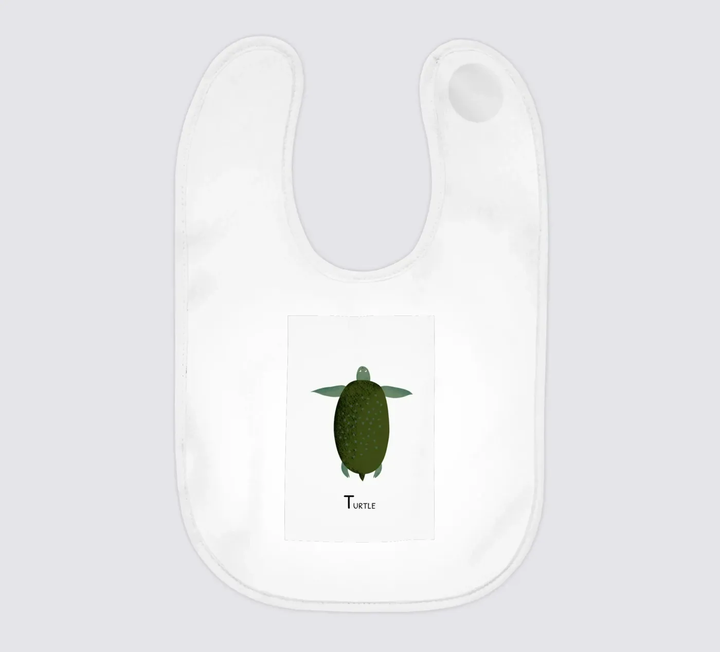 T for Turtle bavaglino da Little Flourishes