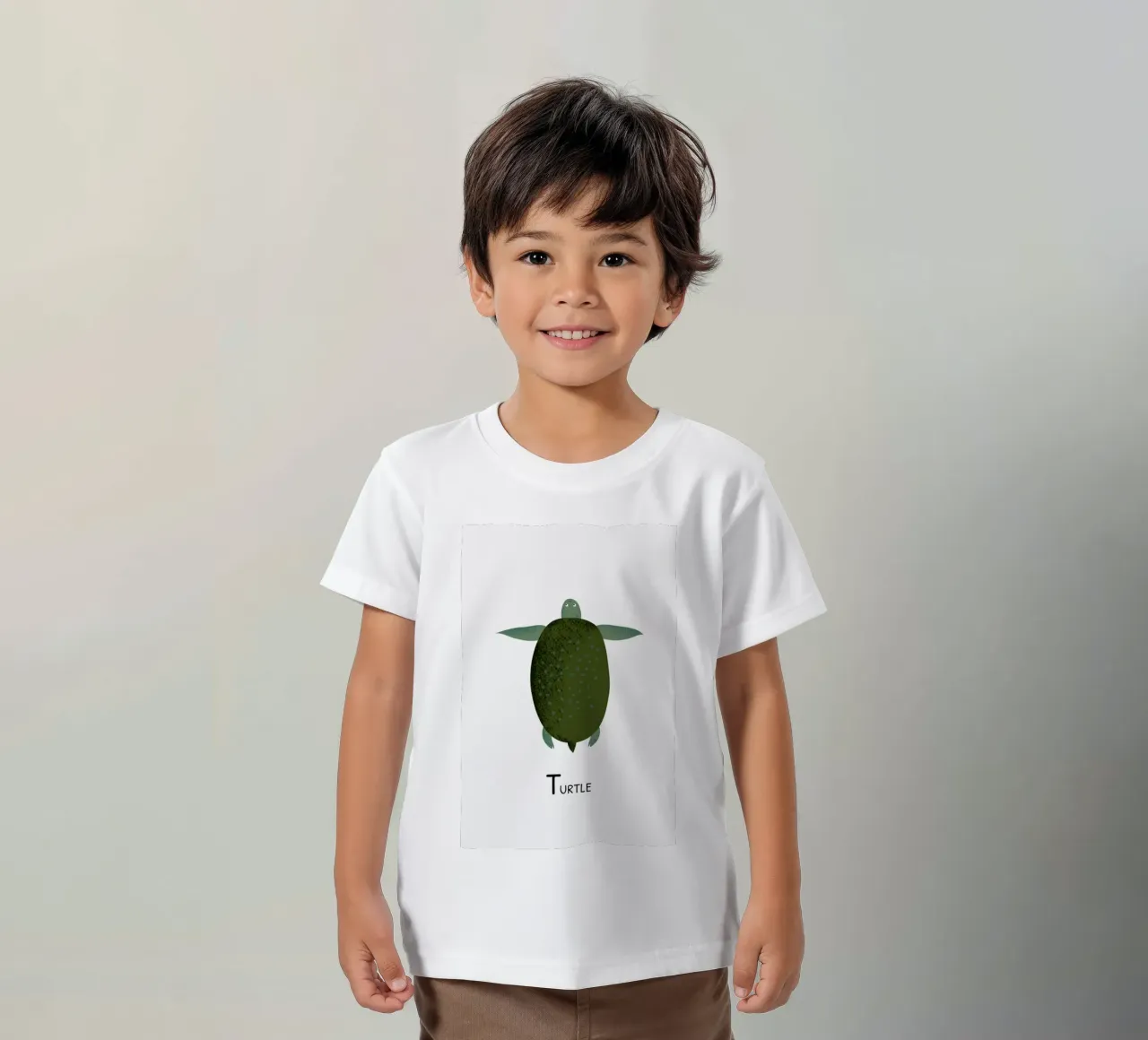T for Turtle t-shirt bambini da Little Flourishes