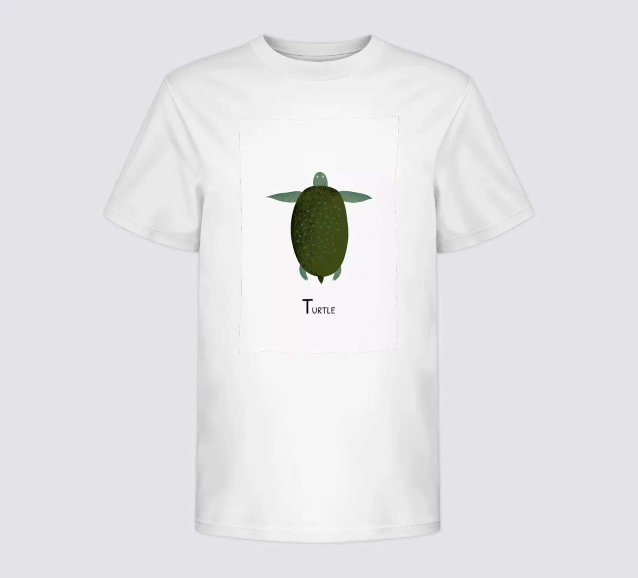 T for Turtle t-shirt bambini da Little Flourishes