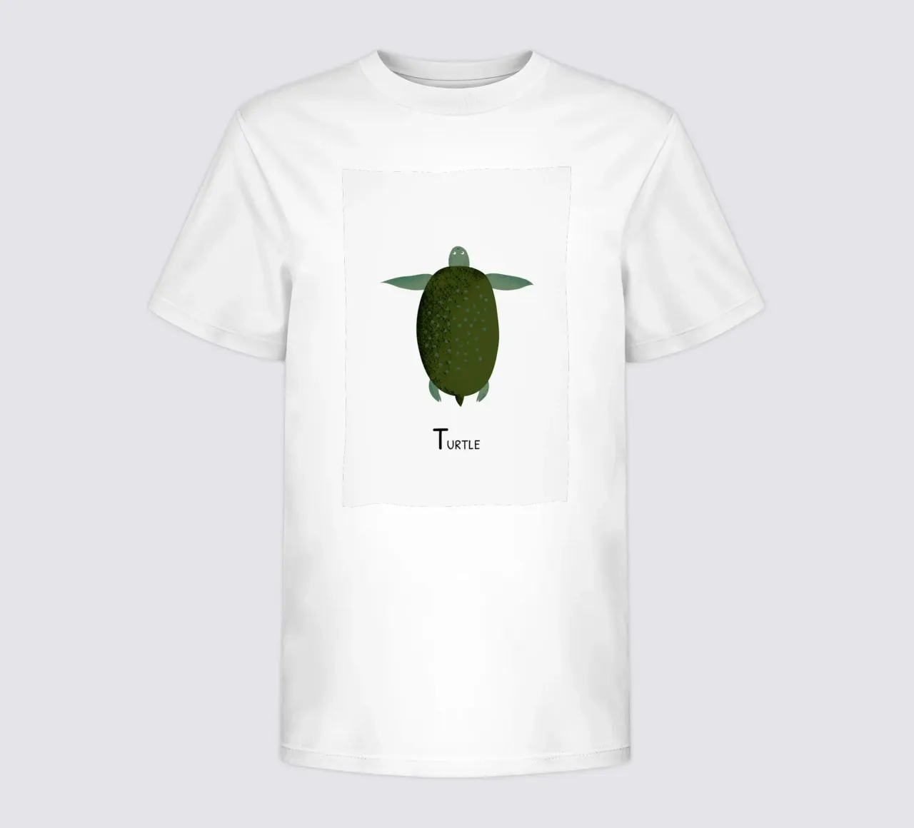 T for Turtle t-shirt bambini da Little Flourishes