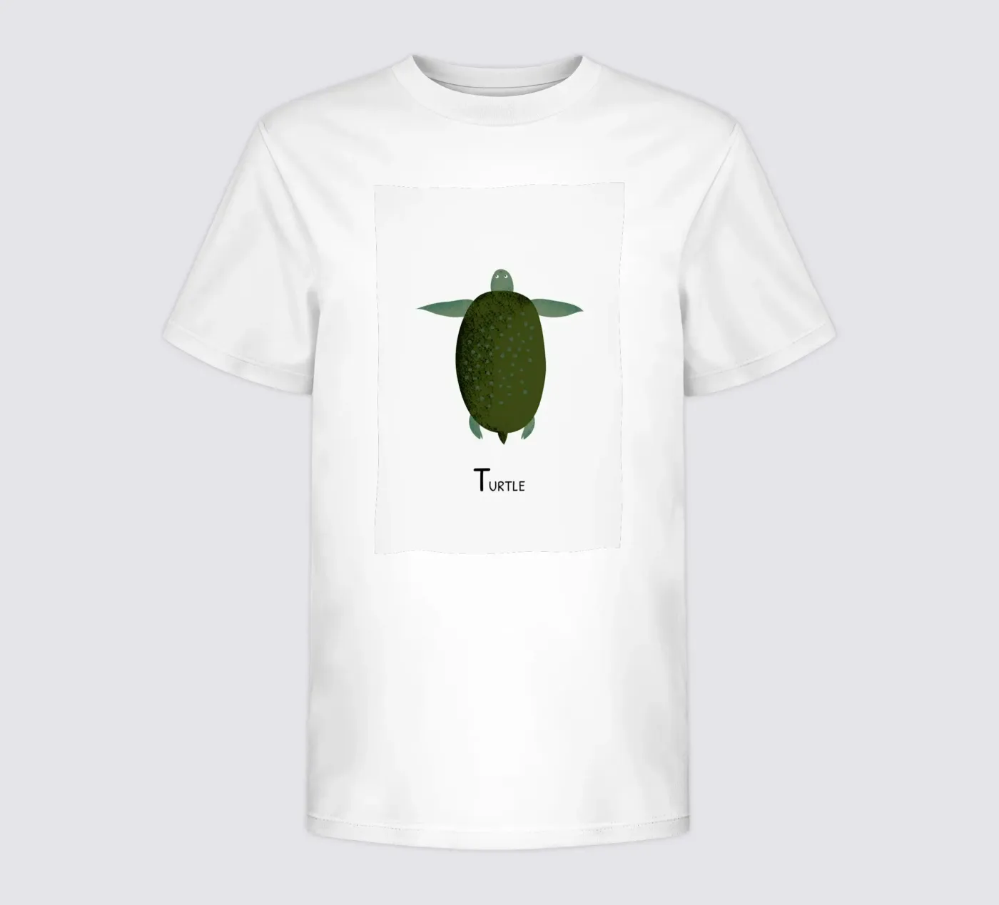 T for Turtle kinder t-shirt van Little Flourishes