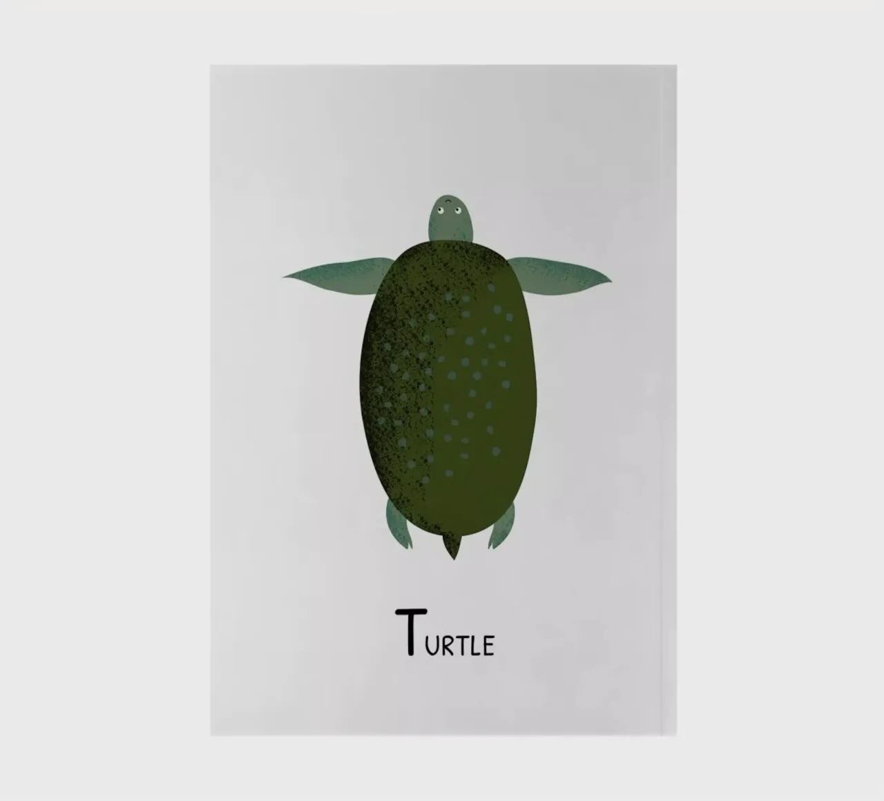 T for Turtle carnet de notes de Little Flourishes