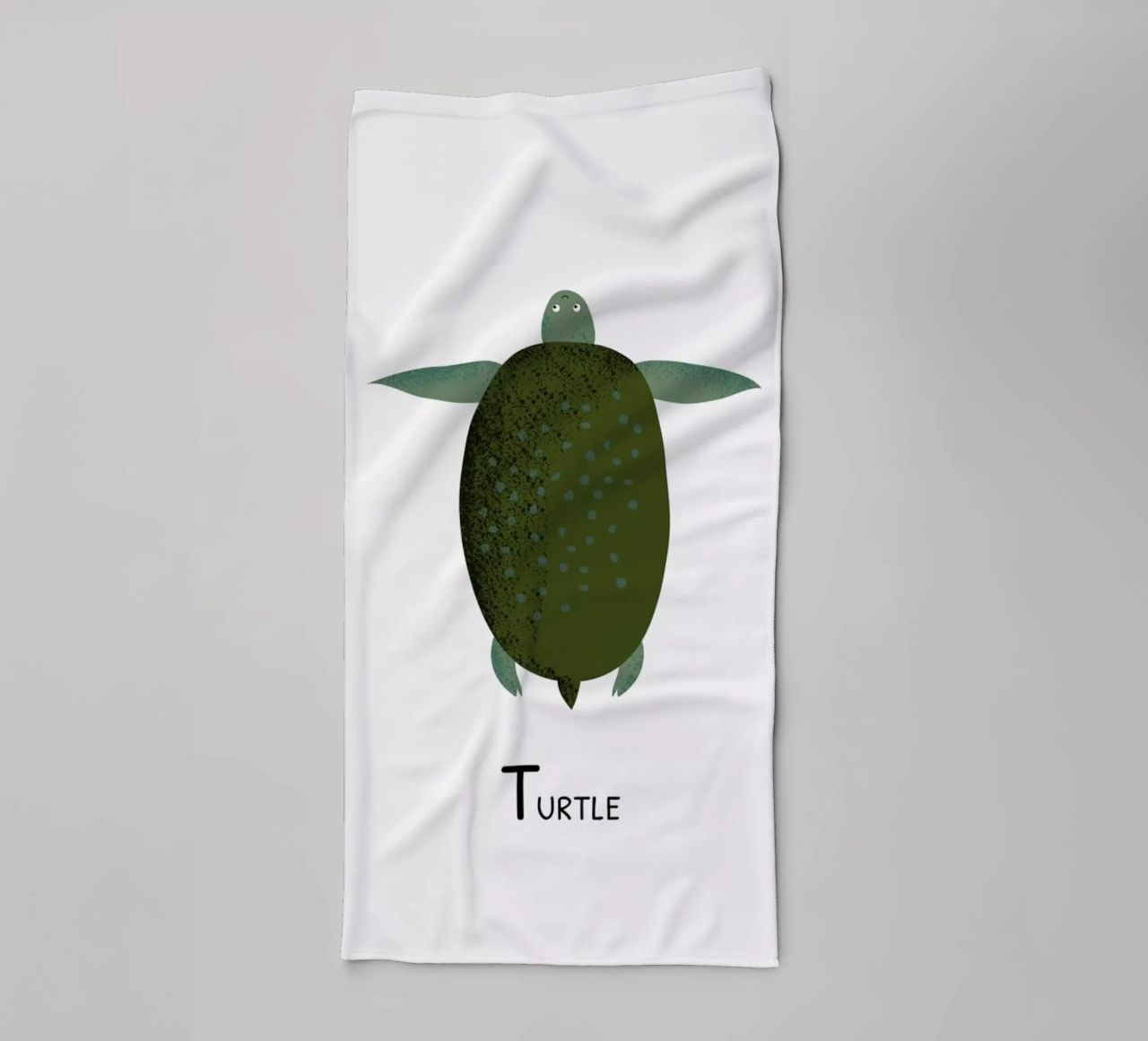 T for Turtle asciugamano da bagno da Little Flourishes