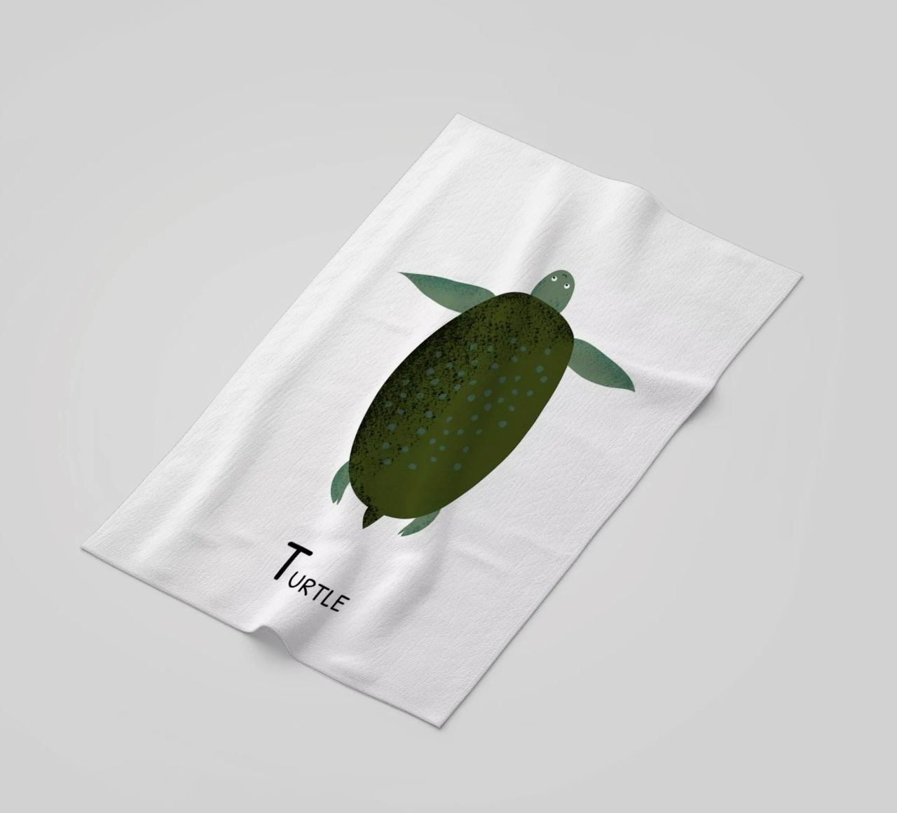 T for Turtle telo mare da Little Flourishes