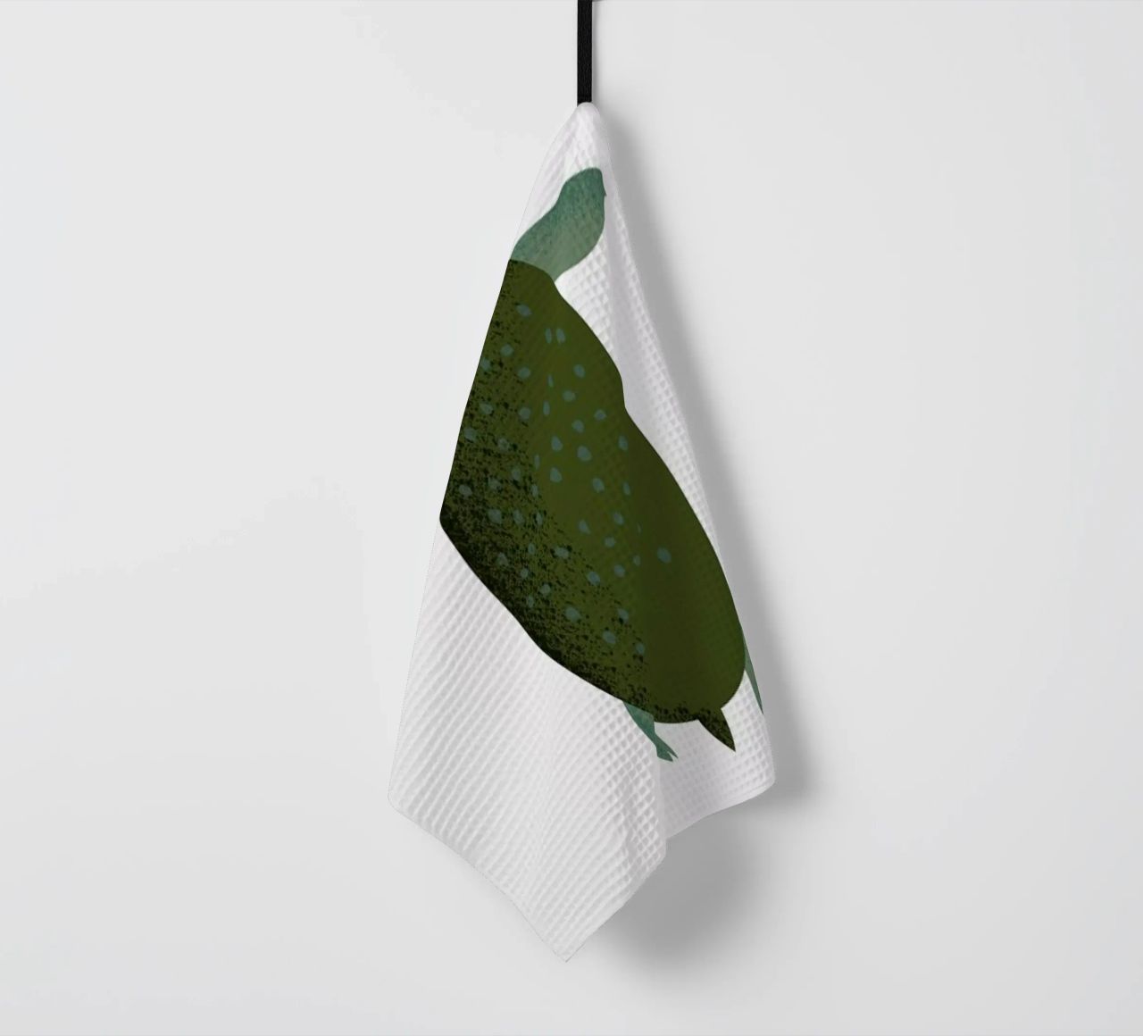 T for Turtle canovaccio da cucina da Little Flourishes