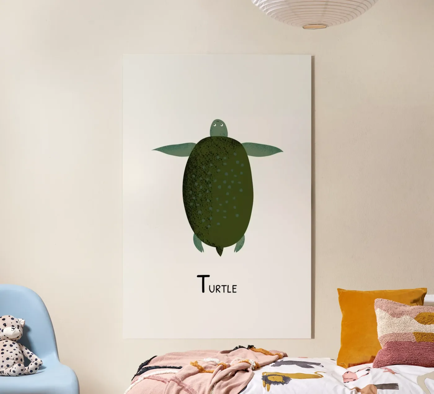 T for Turtle plexiglas de Little Flourishes