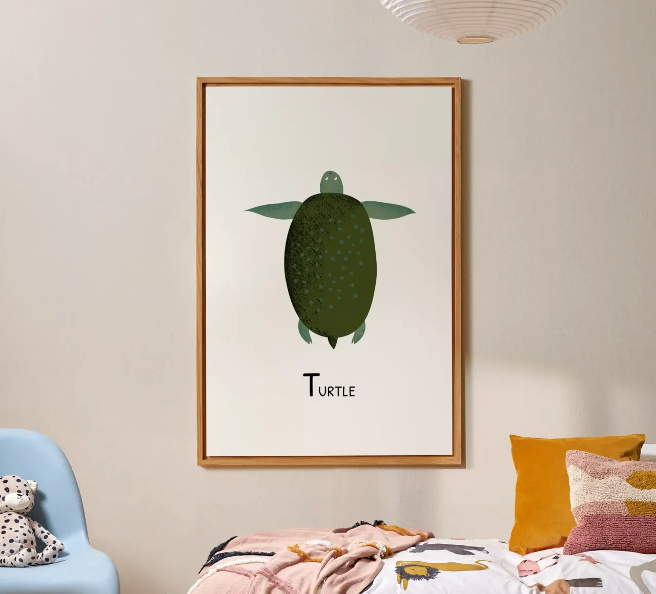 T for Turtle pannello forex da Little Flourishes