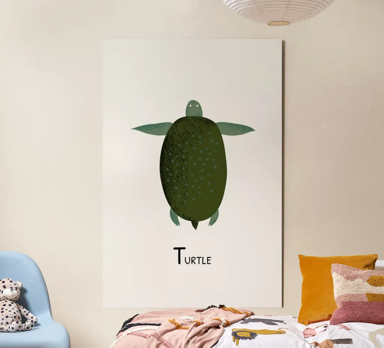 T for Turtle pannello forex da Little Flourishes