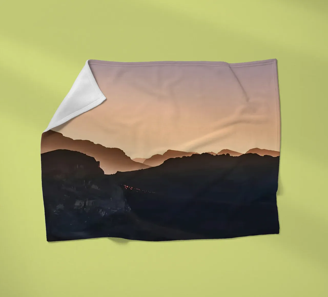 Mountain 151 fleece blanket by Matthew Katz