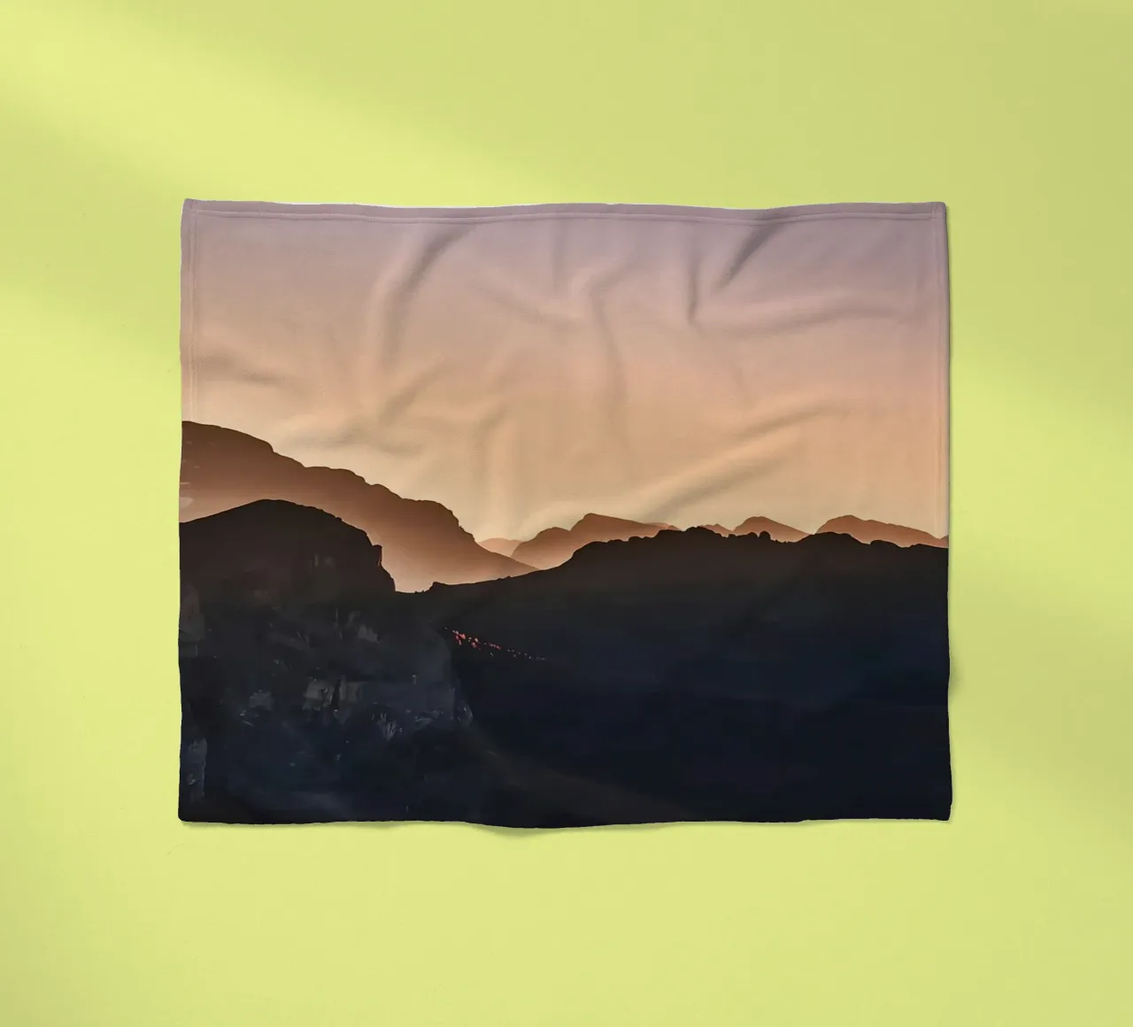 Mountain 151 fleece blanket by Matthew Katz