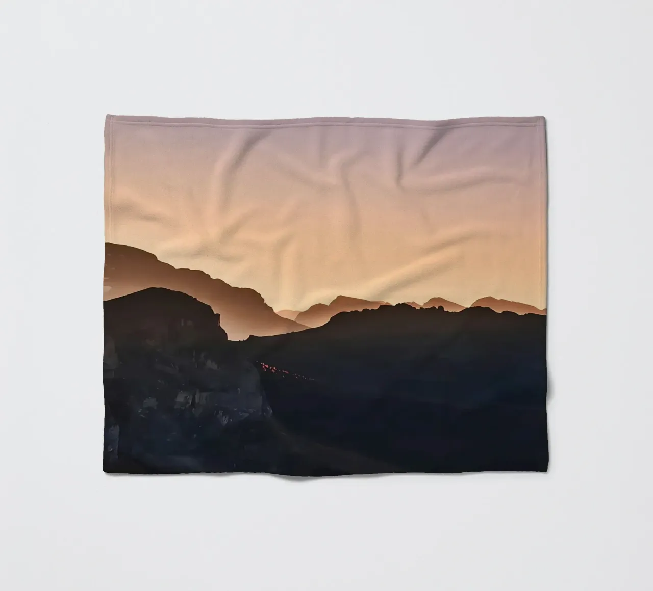 Mountain 151 fleece blanket by Matthew Katz