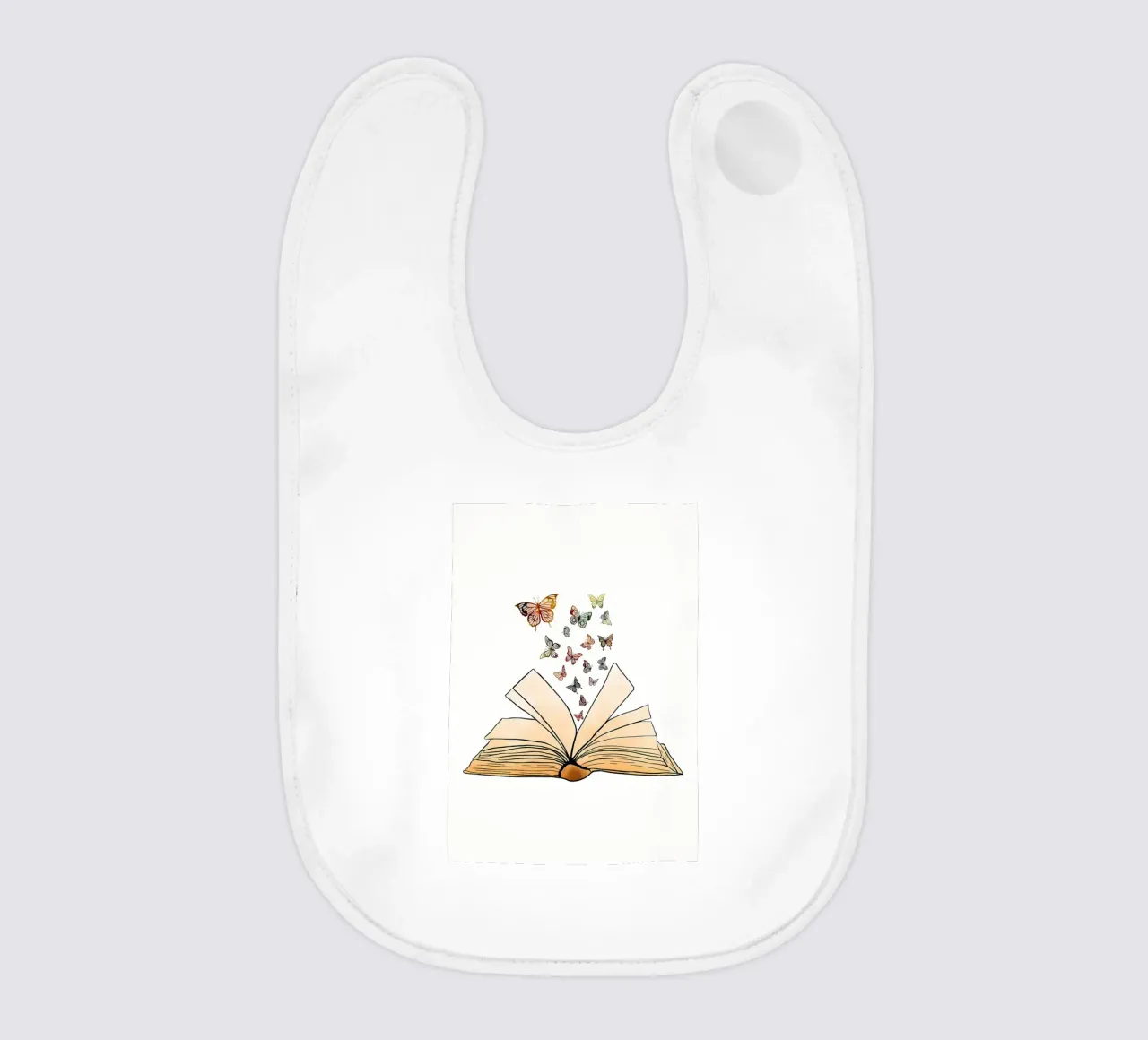 Reading Books baby bib by Aiden Garcia