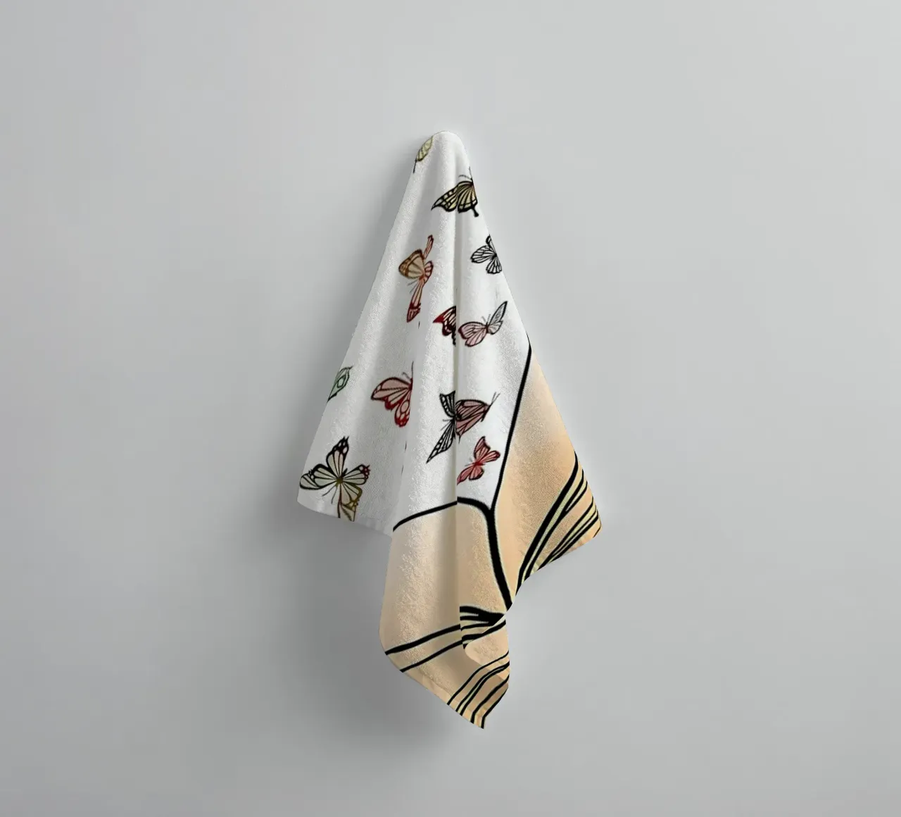 Reading Books towel by Aiden Garcia