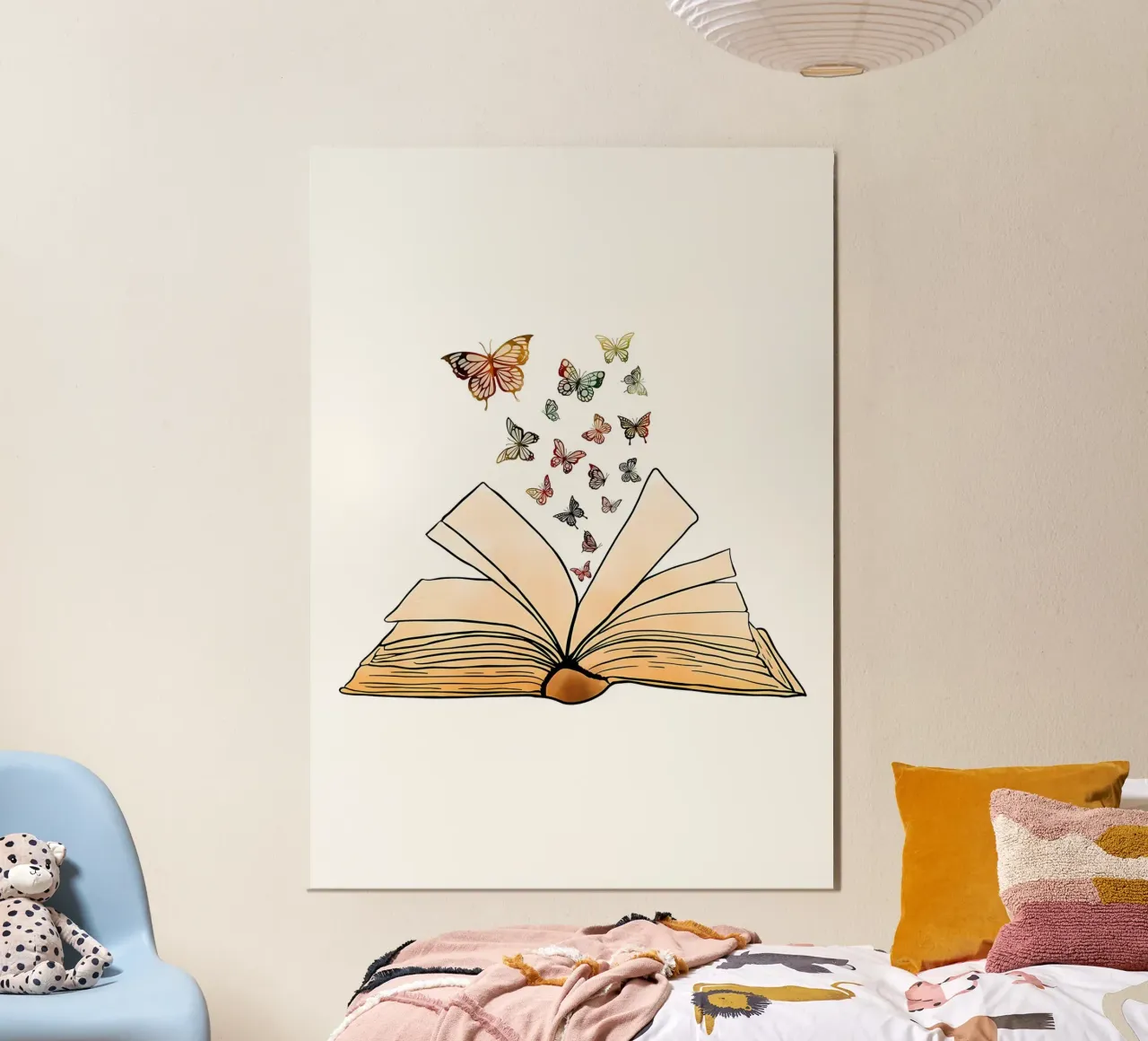 Reading Books alu-dibond by Aiden Garcia