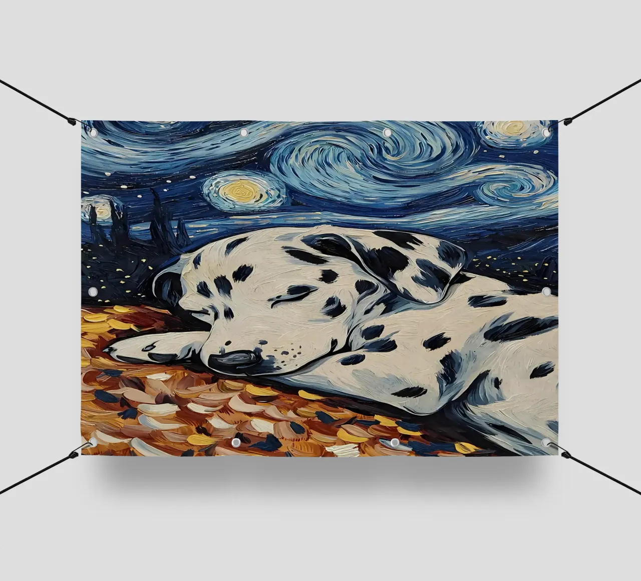 Cucciolo di dalmata che dorme telo in pvc da Adrian Patel