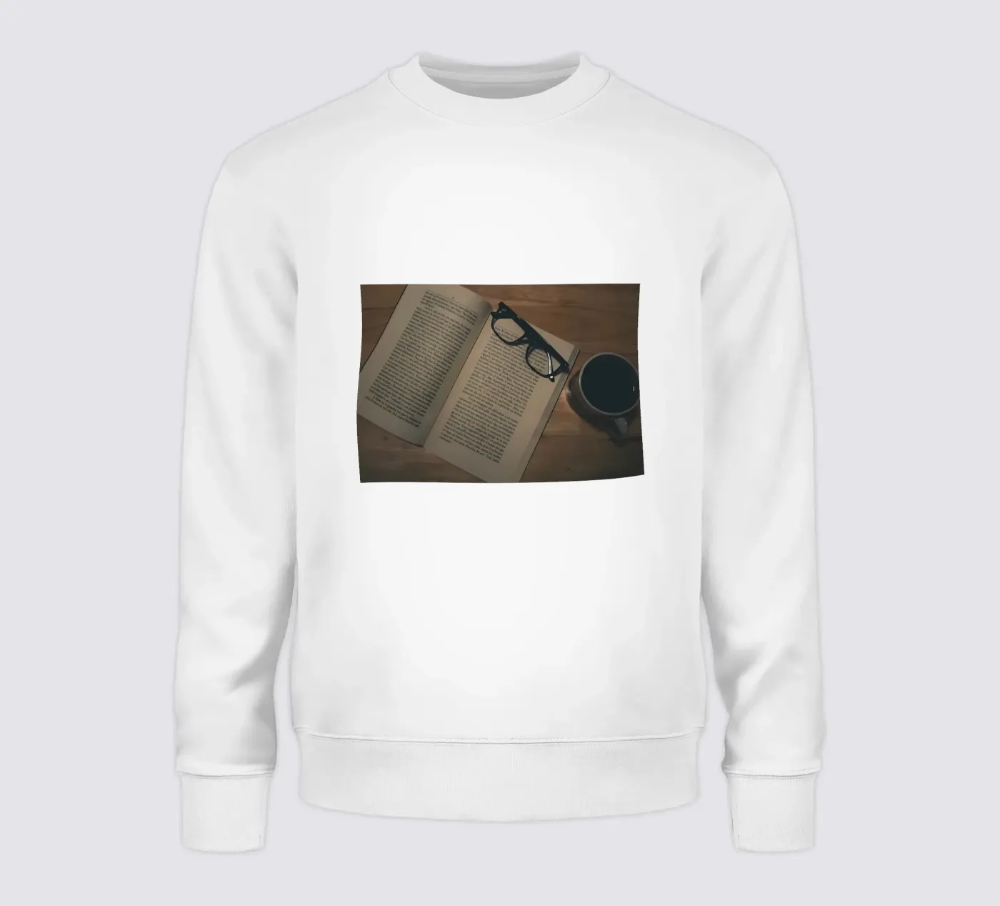 coffee and books sweatshirt by Aiden Garcia