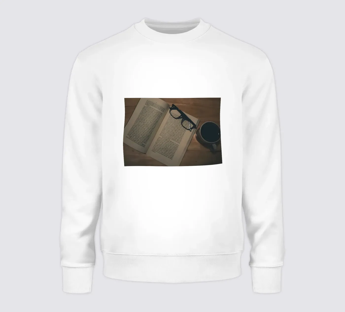 coffee and books sweatshirt by Aiden Garcia
