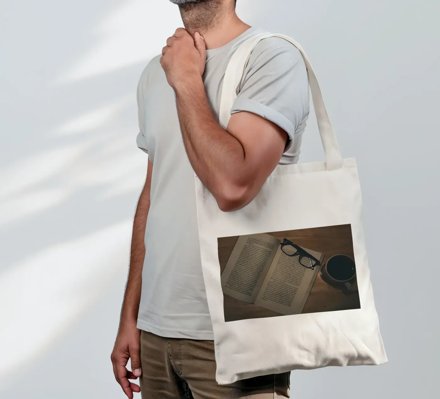 caffè e libri borsa in juta da Aiden Garcia