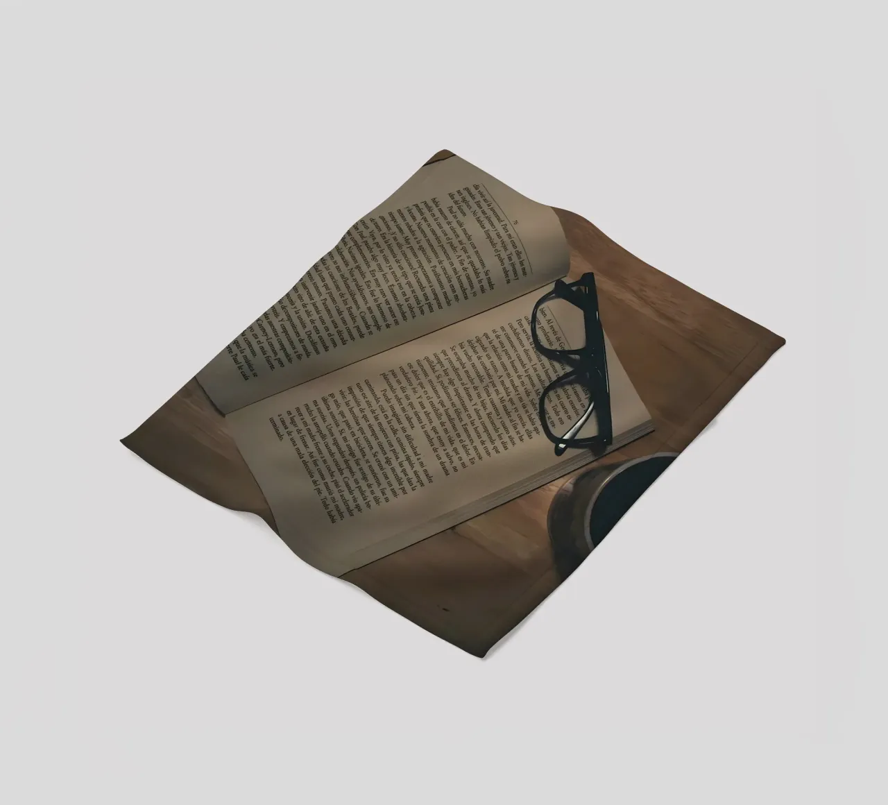 caffè e libri coperta in pile da Aiden Garcia
