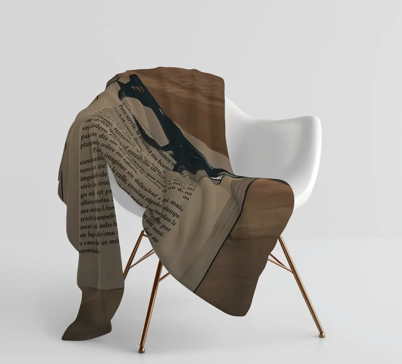 coffee and books Fleecedecke von Aiden Garcia